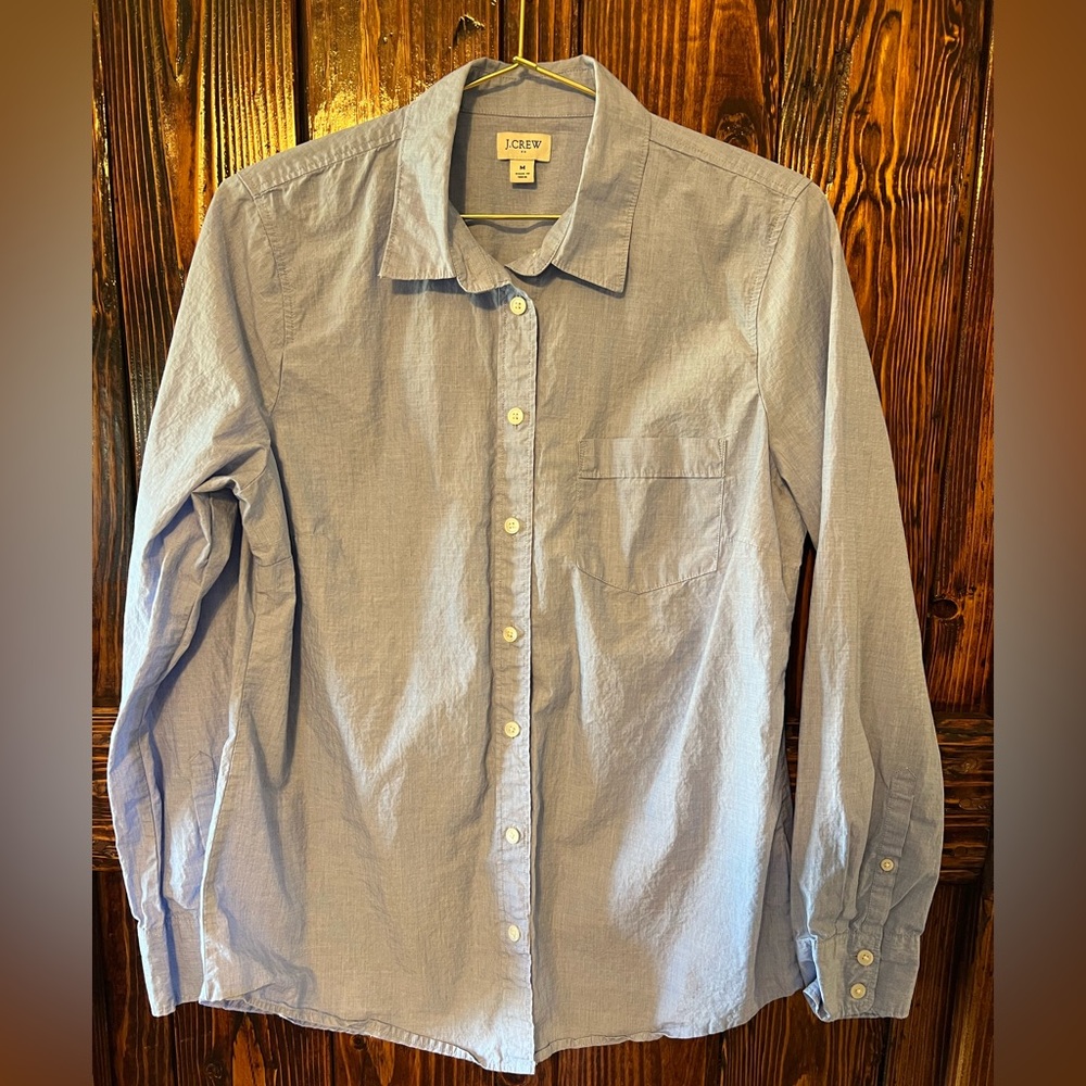 J. Crew Light Blue Casual Button-Down Shirt
